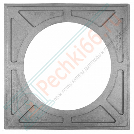 Плита чугунная усиленная П1-10А, под казан от 6 до 22 л (700x700x26,5) (Рубцовск)