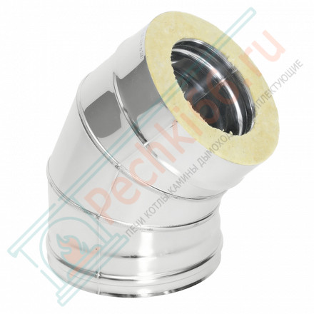 Отвод Термо 45° ОТ-Р (304-0.8/304) d-180/280 (ТиС Стандарт)