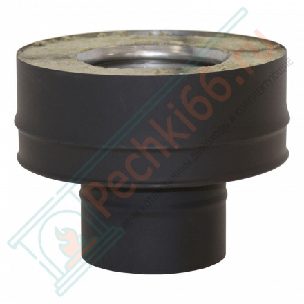 Переходник моно-термо VBR черный (НЕРЖ-439/0,8) d-180/280 (Вулкан)