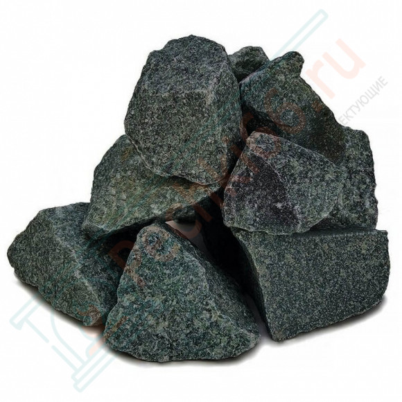 Камень для бани Пироксенит "Черный принц" колотый средний, м/р Хакасия (коробка), 10 кг в Краснодаре