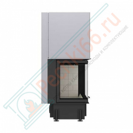 Топка Дельта 1000 RB два стекла правая черный шамот (Экокамин)