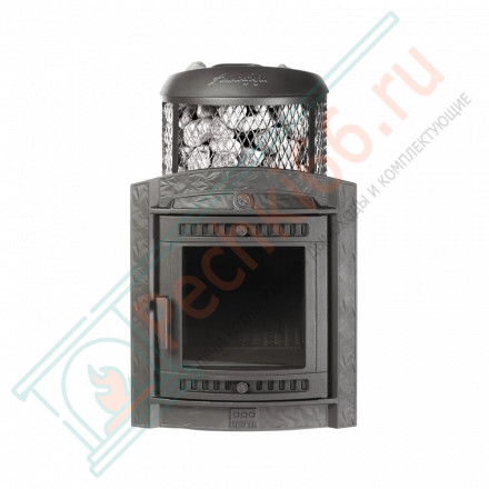 Печь банная Атмосфера L комбинированная сетка-ламель змеевик (ProMetall)